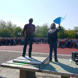 p1090271 Montessori-Schulzentrum Leipzig - Neuigkeiten Grundschule - Probealarmlogopräsentationspause