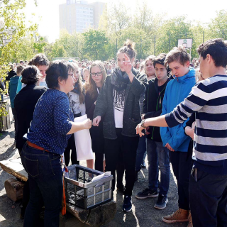 p1090295 Montessori-Schulzentrum Leipzig - Neuigkeiten Grundschule - Probealarmlogopräsentationspause