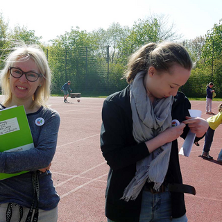 p1090303 Montessori-Schulzentrum Leipzig - Neuigkeiten Grundschule - Probealarmlogopräsentationspause