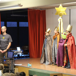 sternsinger2019_02 Montessori-Schulzentrum Leipzig - Neuigkeiten - Sternsinger im Schneetreiben