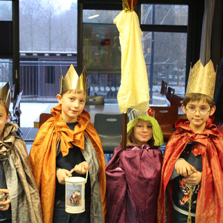 sternsinger2019_04 Montessori-Schulzentrum Leipzig - Neuigkeiten - Sternsinger im Schneetreiben
