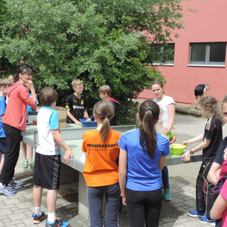 sportfest6 Montessori-Schulzentrum Leipzig - Neuigkeiten - Treppenlauf, Gesäßrutschen und Co